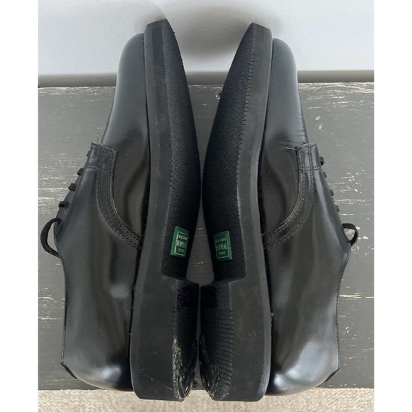 Herman Bootmakers Black Work Shoes Lace Up Neoprene Cushion MENS Size 8D EUC - Picture 7 of 12